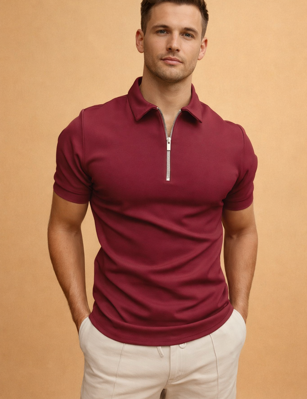 Paweł | T-shirt with Collar and Zipper 6