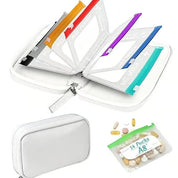 Pillenorganizer | Wasserdichte Beutel zum Beschriften | Wochenübersicht | PillPocket 10