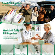 Pillenorganizer | Wasserdichte Beutel zum Beschriften | Wochenübersicht | PillPocket 6