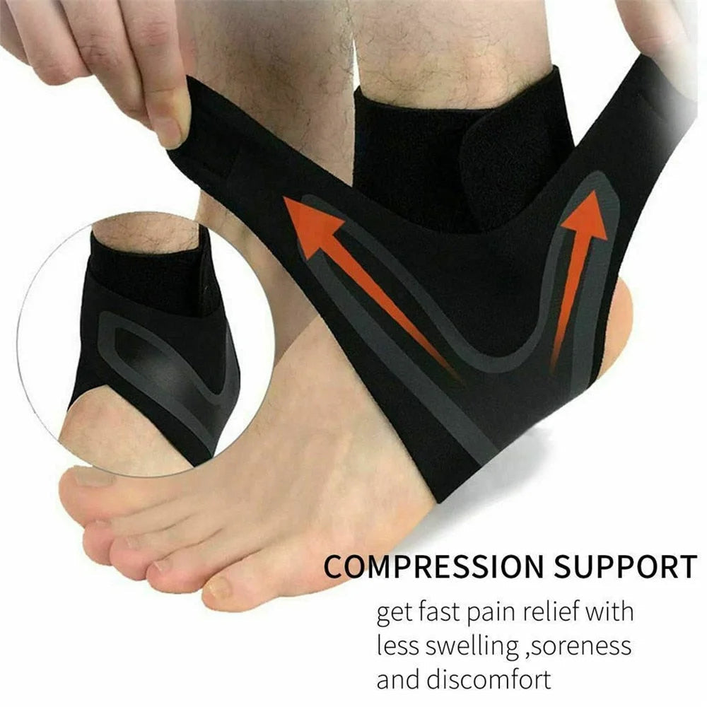 Plantar ankle X-wrap, brace, compression sleeve 2