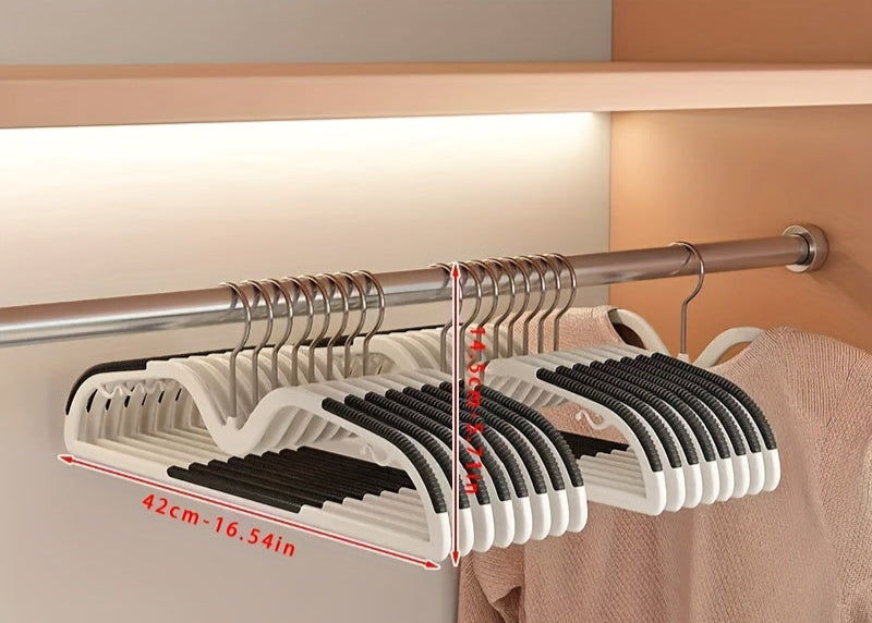 Platzsparende Kleiderbügel | Rutschfest & Drehbar | Schlanker Hals Gegen Schulterbeulen | SlimHang 8