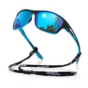 Polarized outdoor sports sunglasses with UV400 protection - Lightweight and stylish design for ultimate eye comfort 2