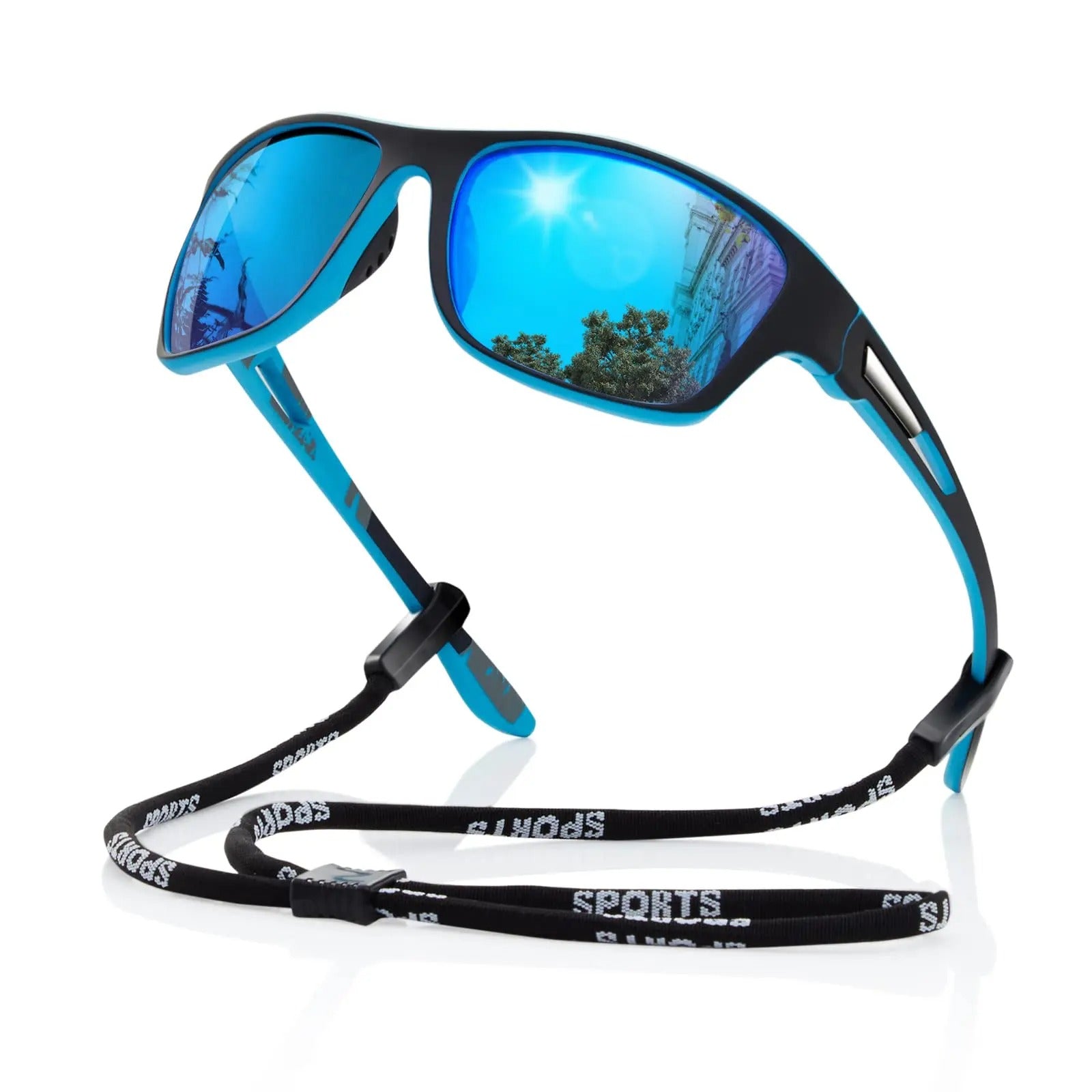 Polarized outdoor sports sunglasses with UV400 protection - Lightweight and stylish design for ultimate eye comfort 2