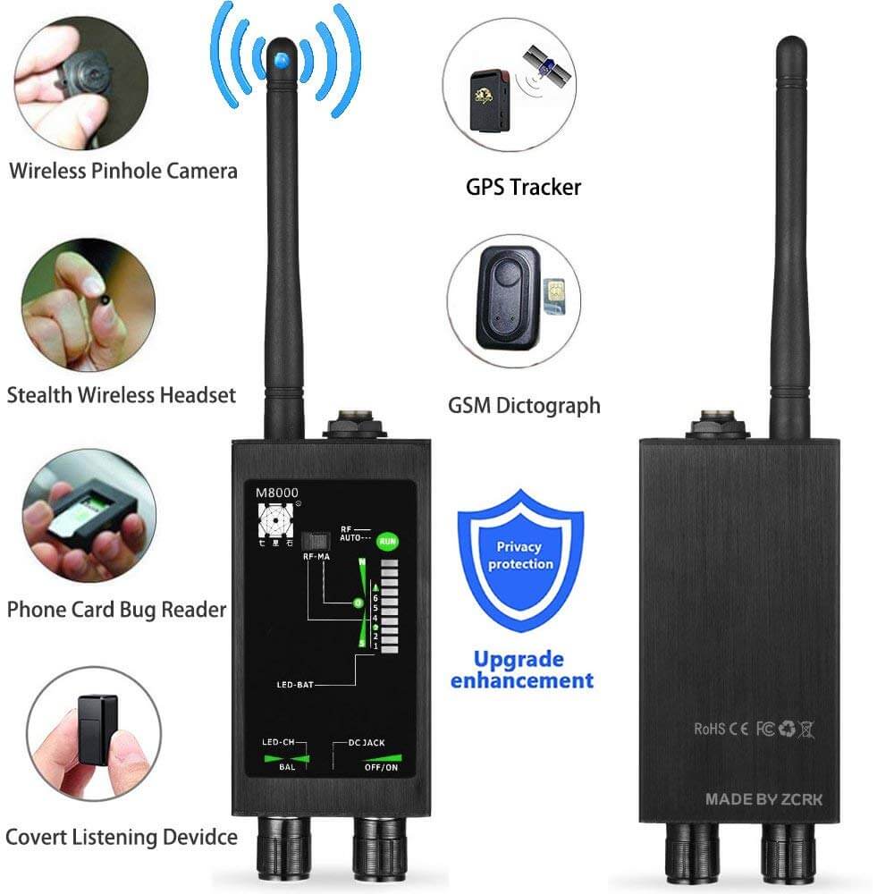 Professional hidden camera & bug detector RF signal 4