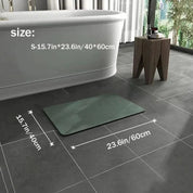 Quick-Dry Non-Slip Diatomite Bath Mat – Eco-Friendly Antibacterial Bathroom Mat for Safety and Comfort 4