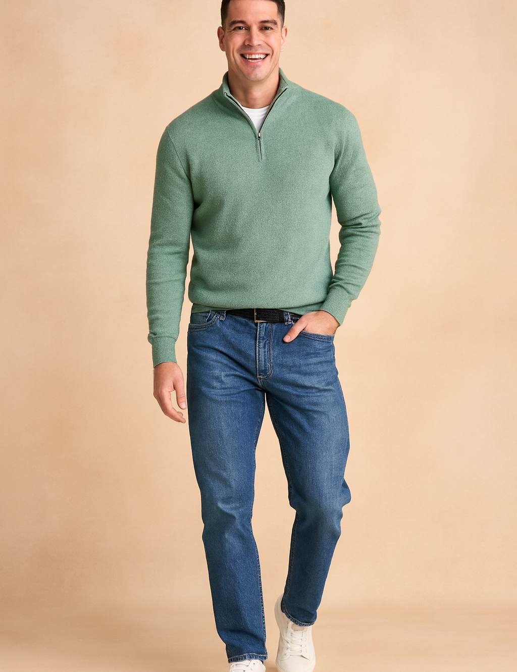 Radosław | Zipper Sweater for Everyday Elegance 4
