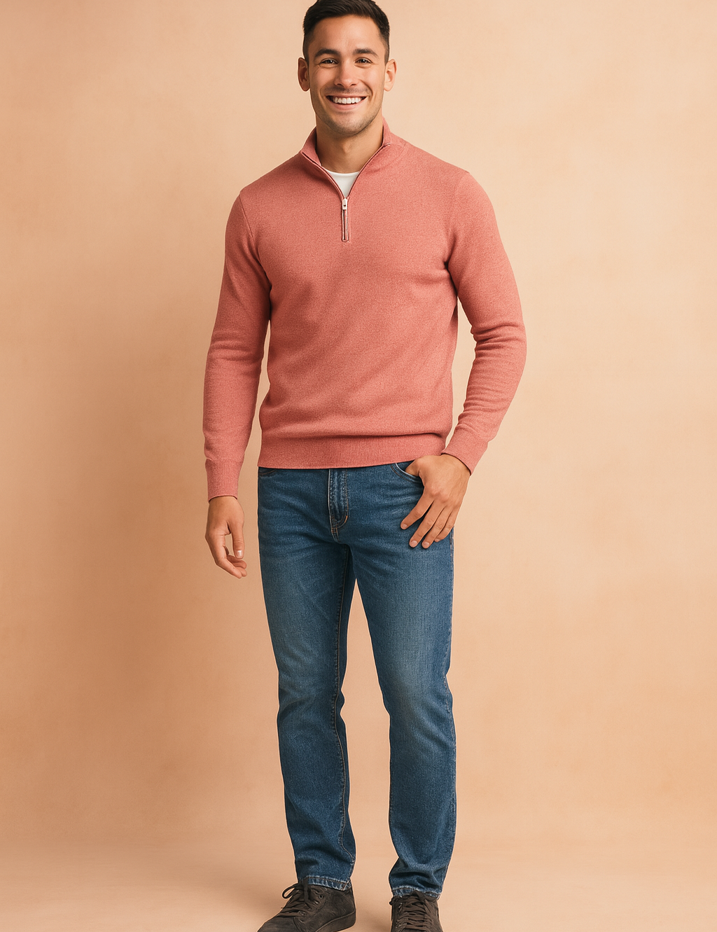 Radosław | Zipper Sweater for Everyday Elegance 6