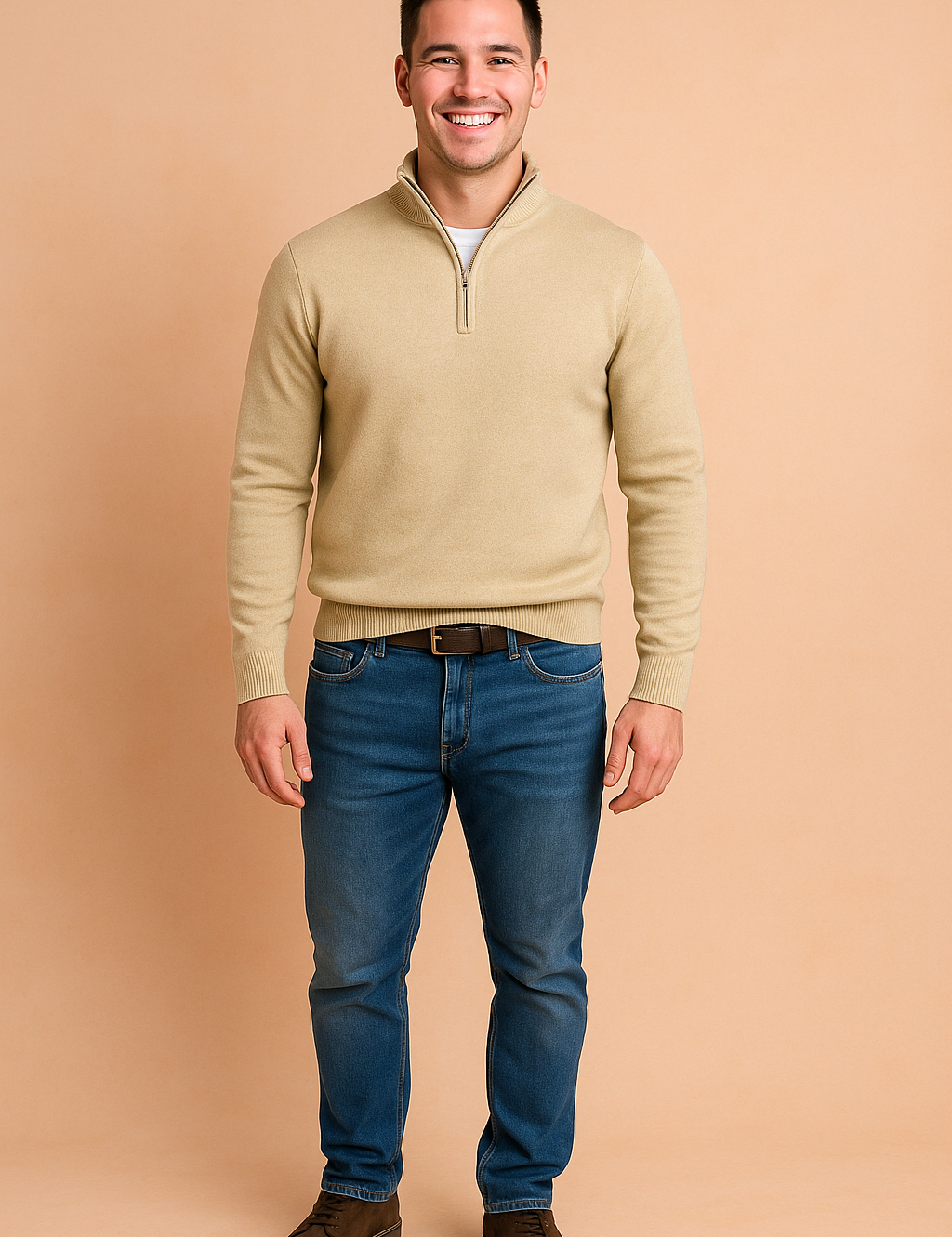 Radosław | Zipper Sweater for Everyday Elegance 7