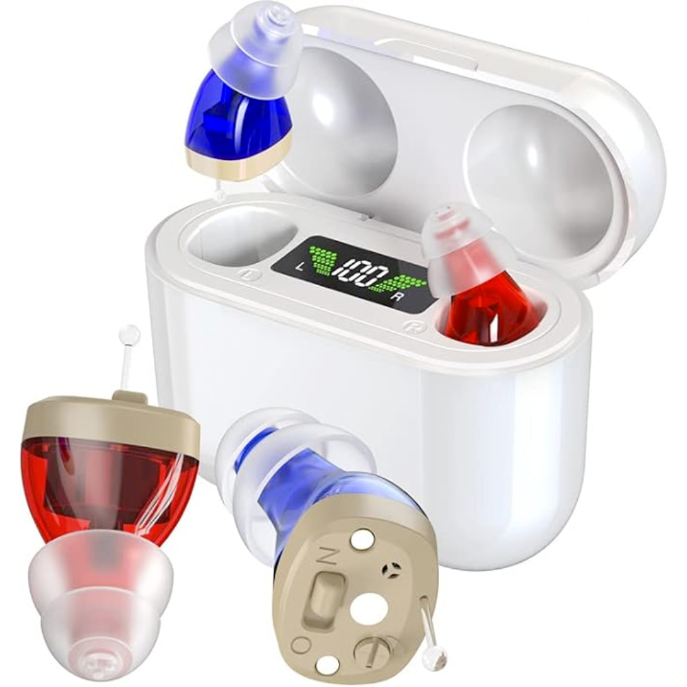 Rechargeable invisible hearing aids with noise reduction – for mild to moderate hearing loss 3