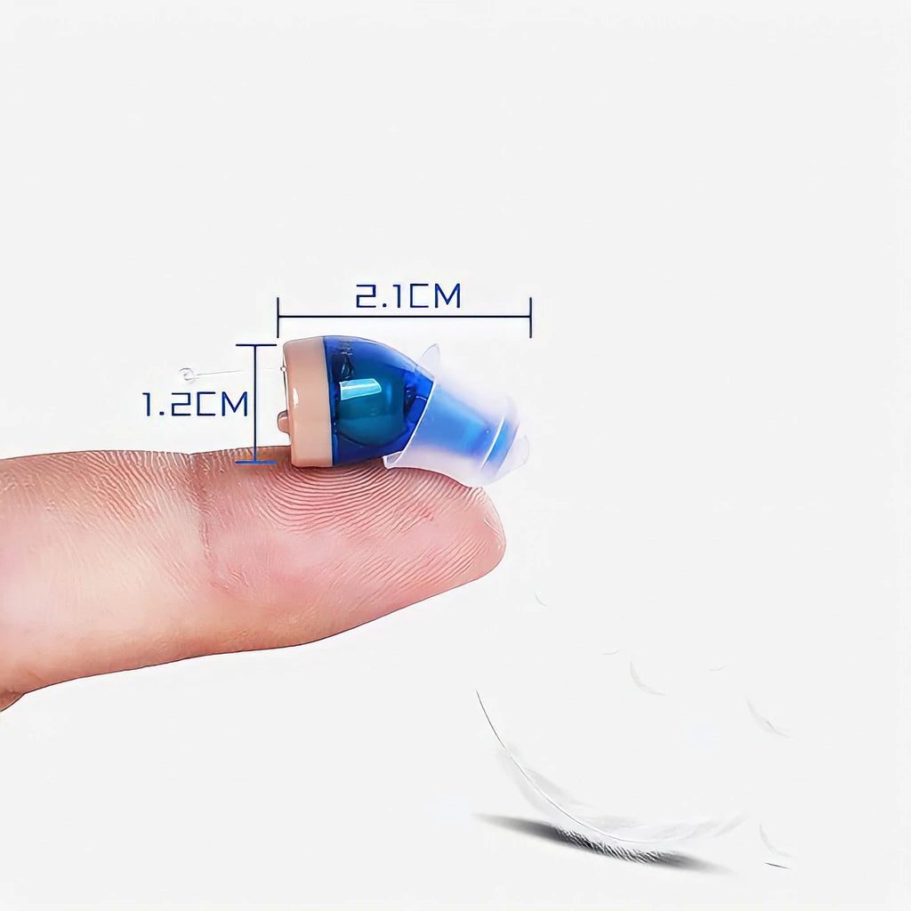Rechargeable invisible hearing aids with noise reduction – for mild to moderate hearing loss 4