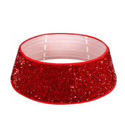 Red Sequins Christmas Tree Skirt Party Decoration Accessories 0