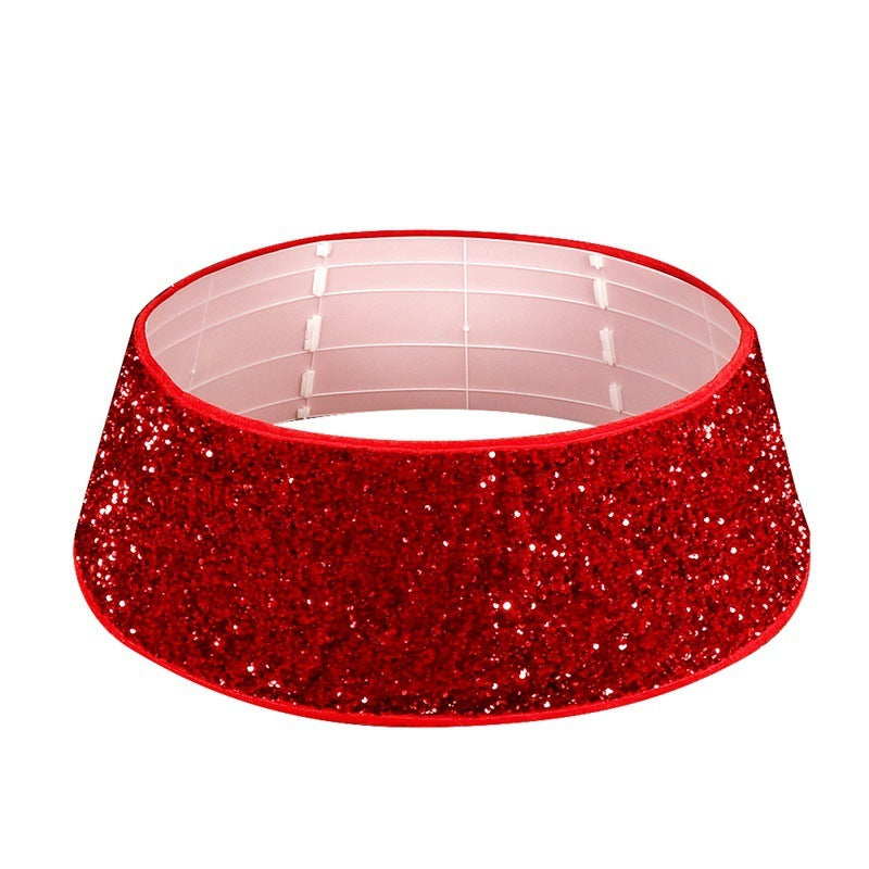 Red Sequins Christmas Tree Skirt Party Decoration Accessories 0