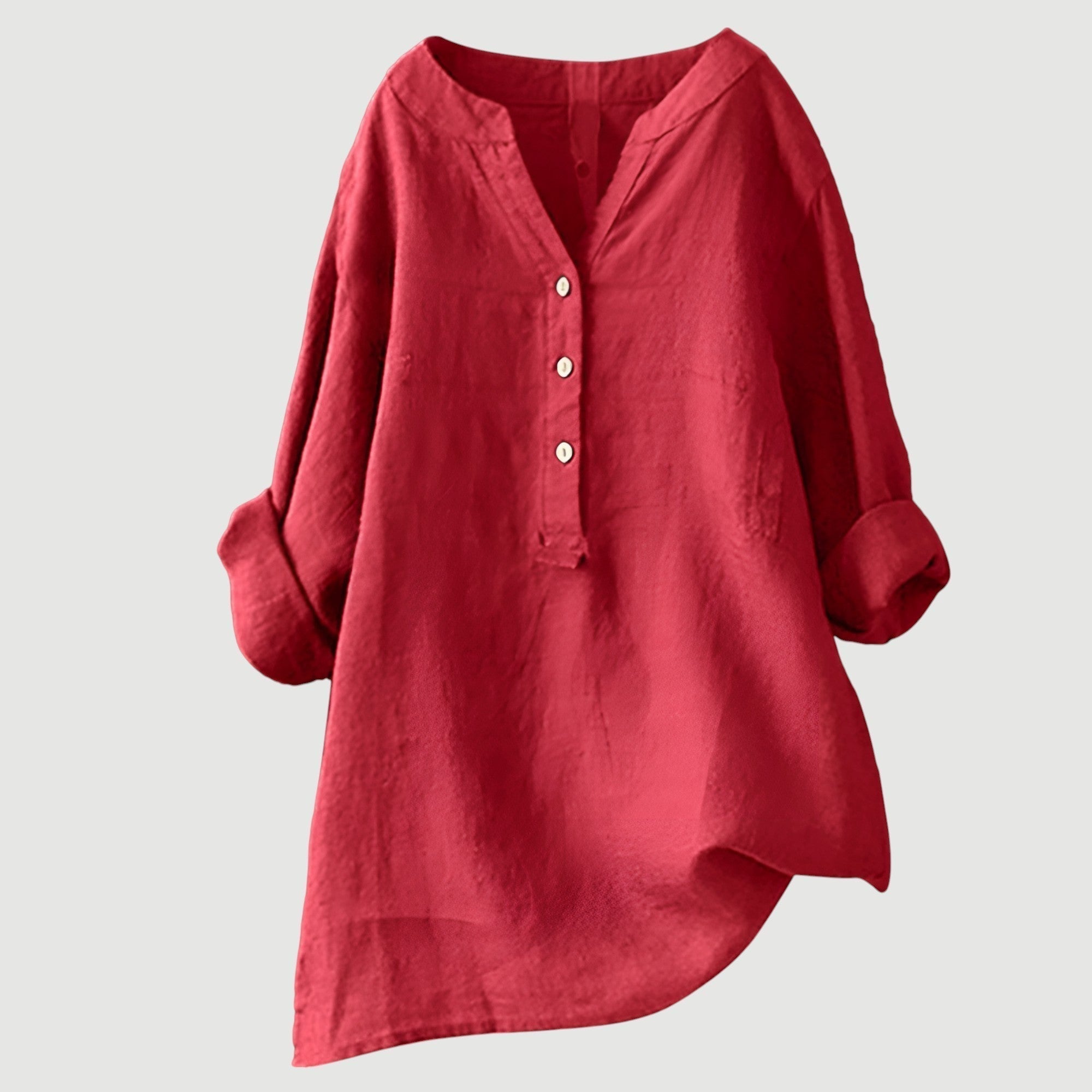 Relaxed Button Tunic for Women - Effortless Everyday Style 0