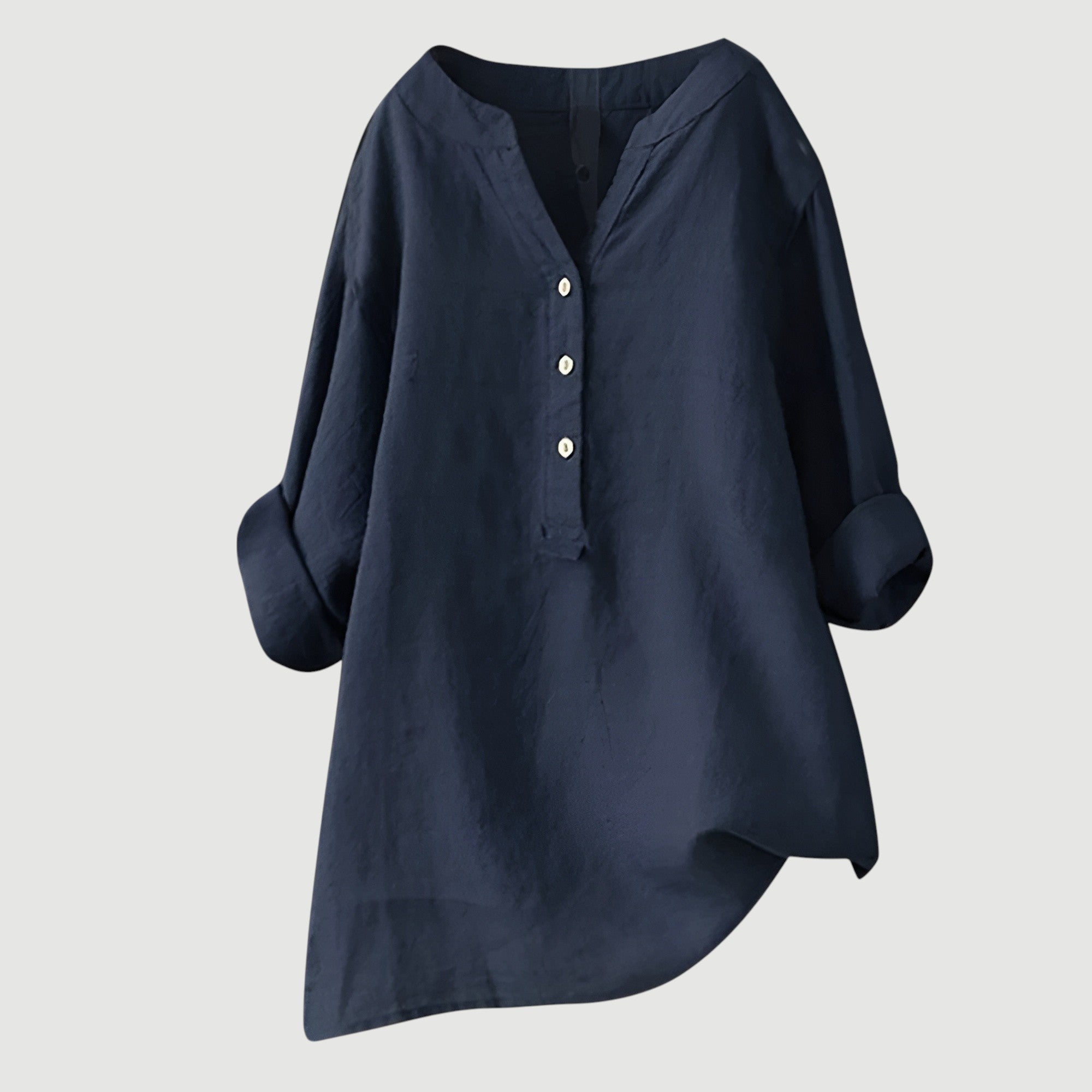 Relaxed Button Tunic for Women - Effortless Everyday Style 1