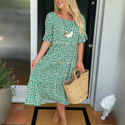 Relaxed Tiered Midi Dress for Women - Elegant Summer Style 3