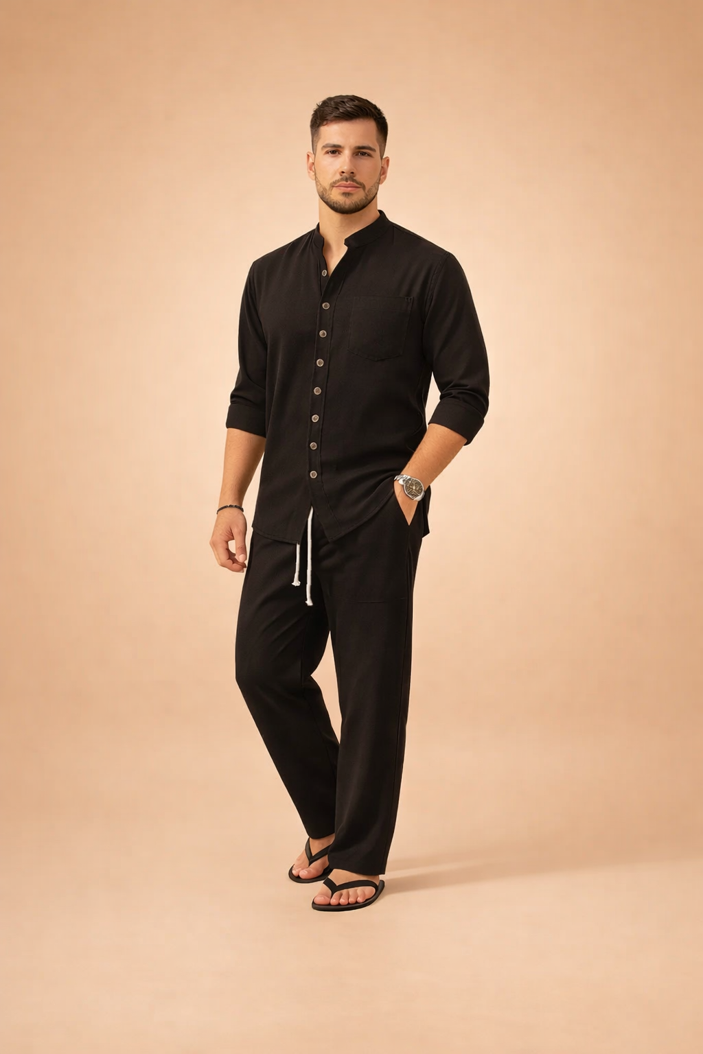 Rivano | Modern Stand-Up Collar Shirt 1