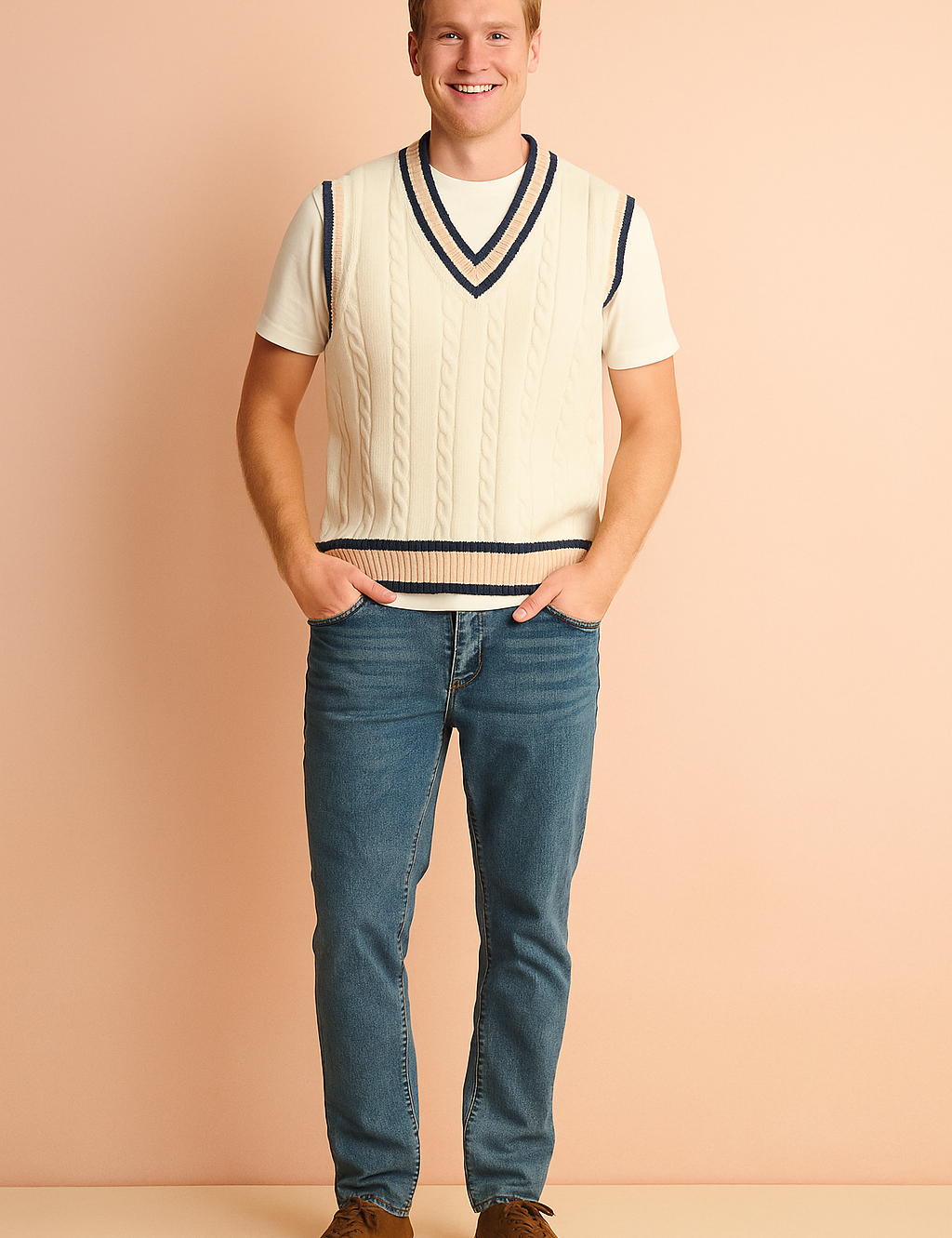 Ronald | Men's V-Neck Vest | Sleeveless 0