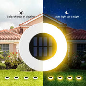 Rust-Proof Solar Outdoor Lights – Weather-Resistant Solar Garden Lights for Patios and Pathways – Set of 4, 8-10 Hours Illumination 7