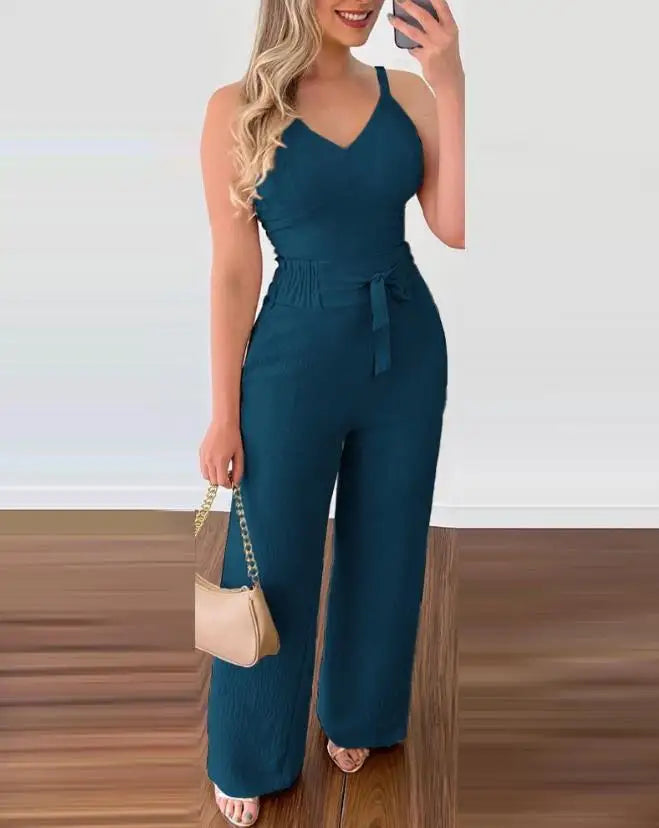 SADIE | Shirred Two-Piece Jumpsuit Set 1