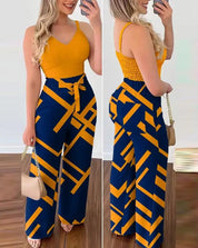 SADIE | Shirred Two-Piece Jumpsuit Set 5