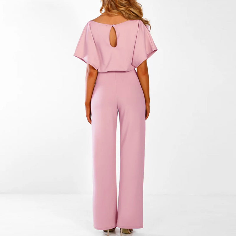SASCHA | Elegant jumpsuit with belt for women 3