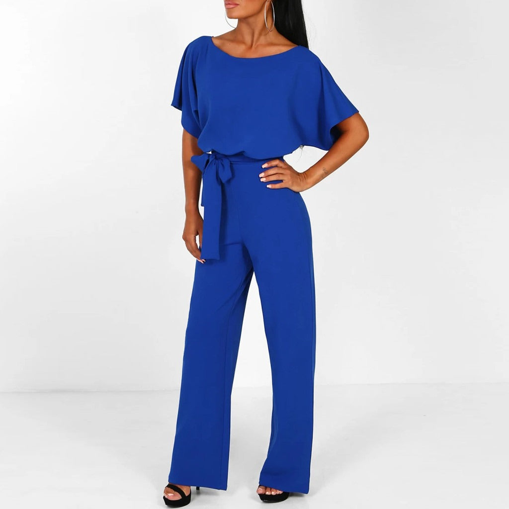 SASCHA | Elegant jumpsuit with belt for women 5