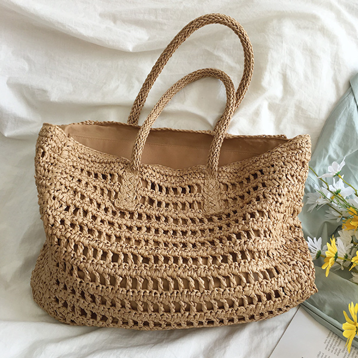 STELLA | Stylish Woven Beach Bag 0