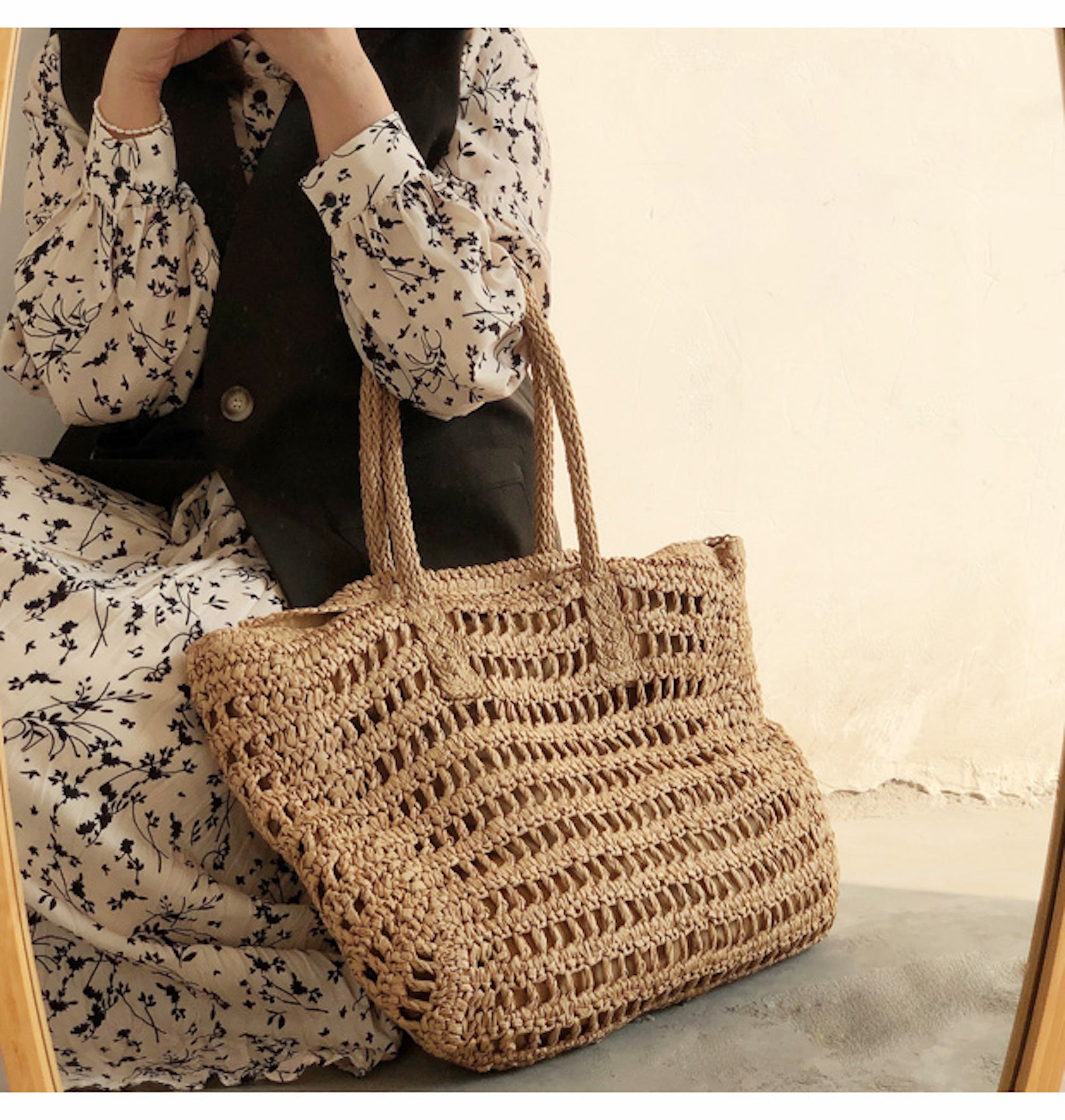 STELLA | Stylish Woven Beach Bag 1