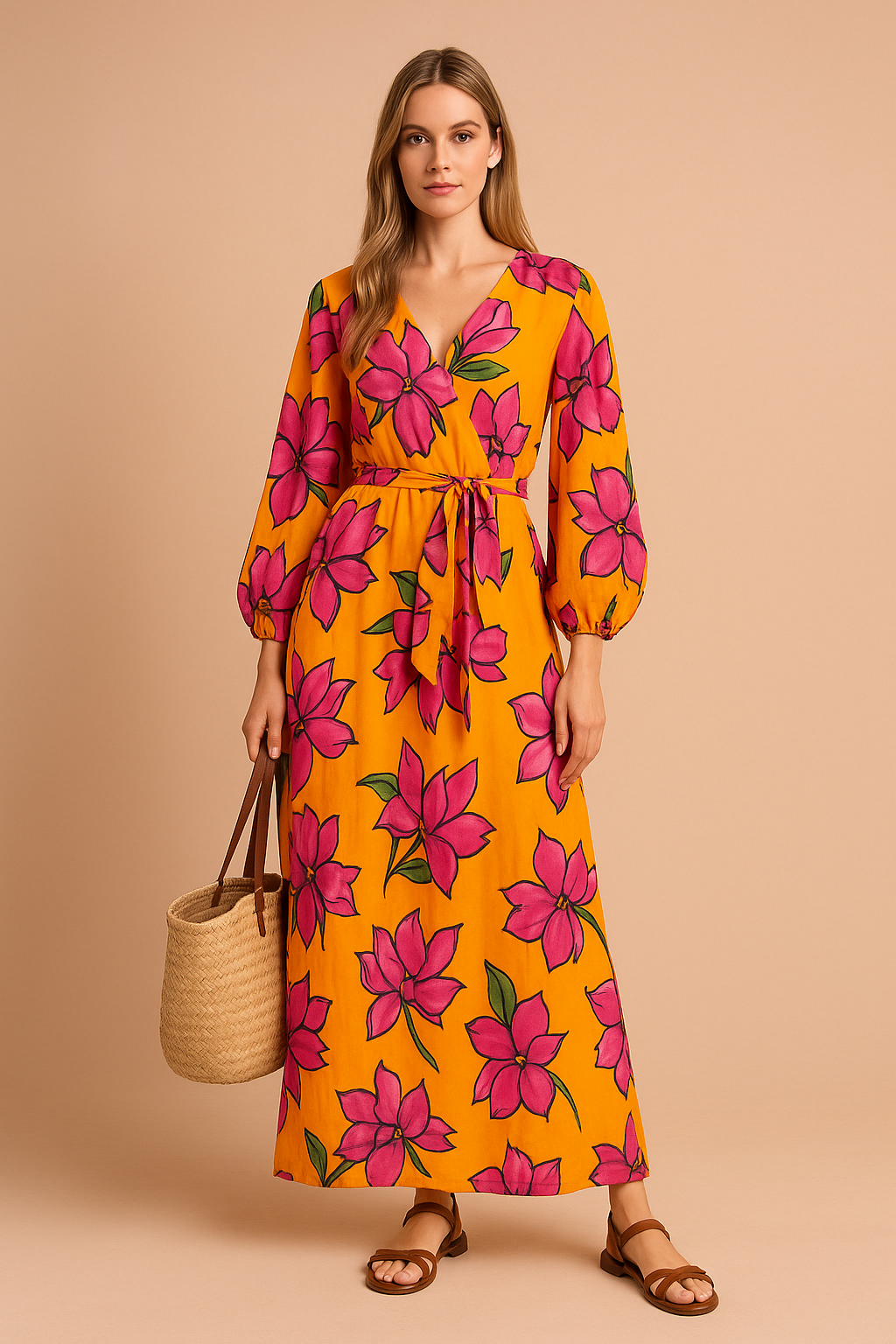 Salma | Fashionable V-Neck Dress 0