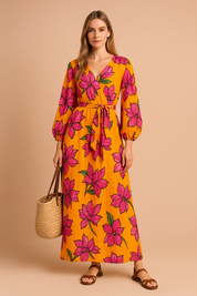 Salma | Fashionable V-Neck Dress 0