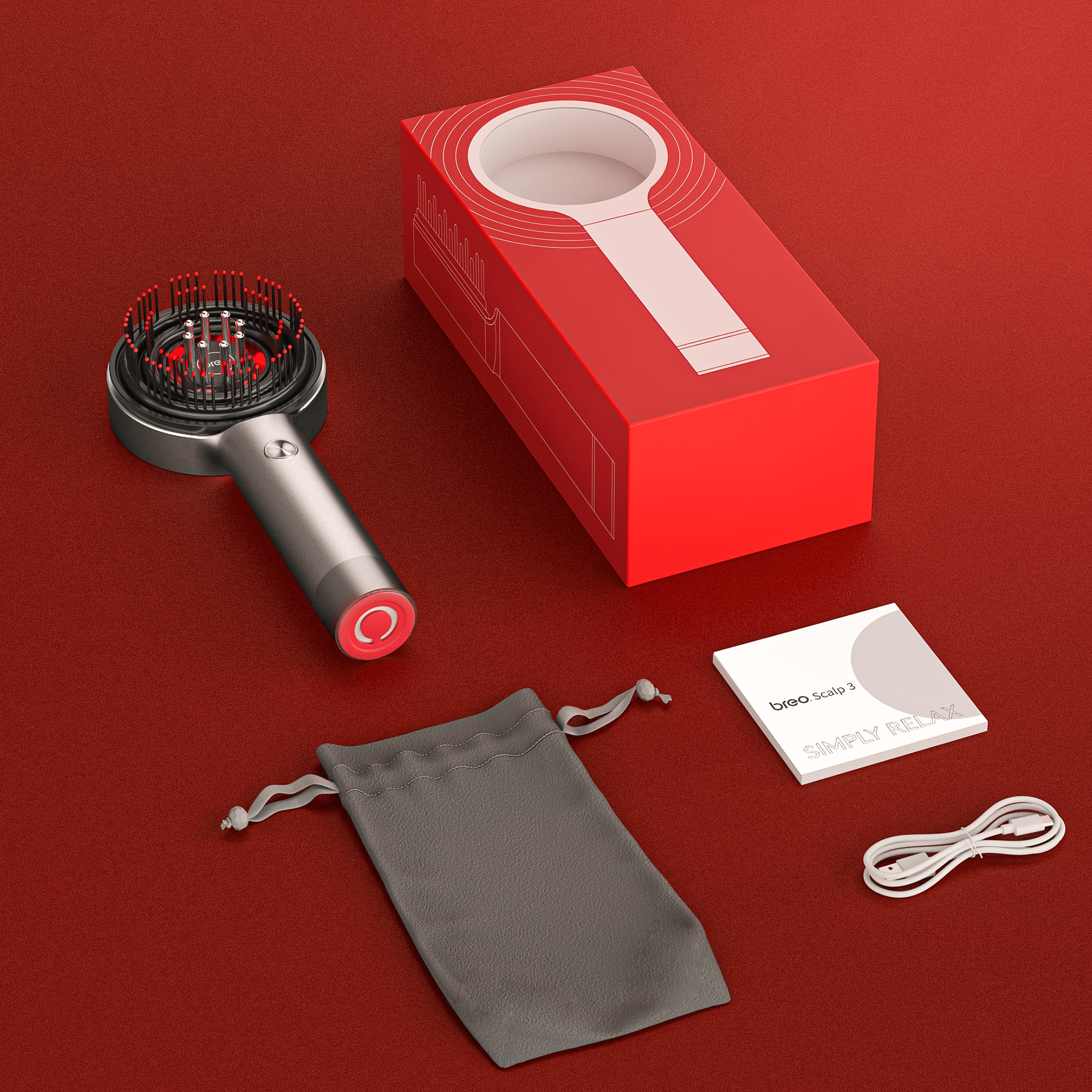 Scalp - Relaxation of the scalp massage brush 3