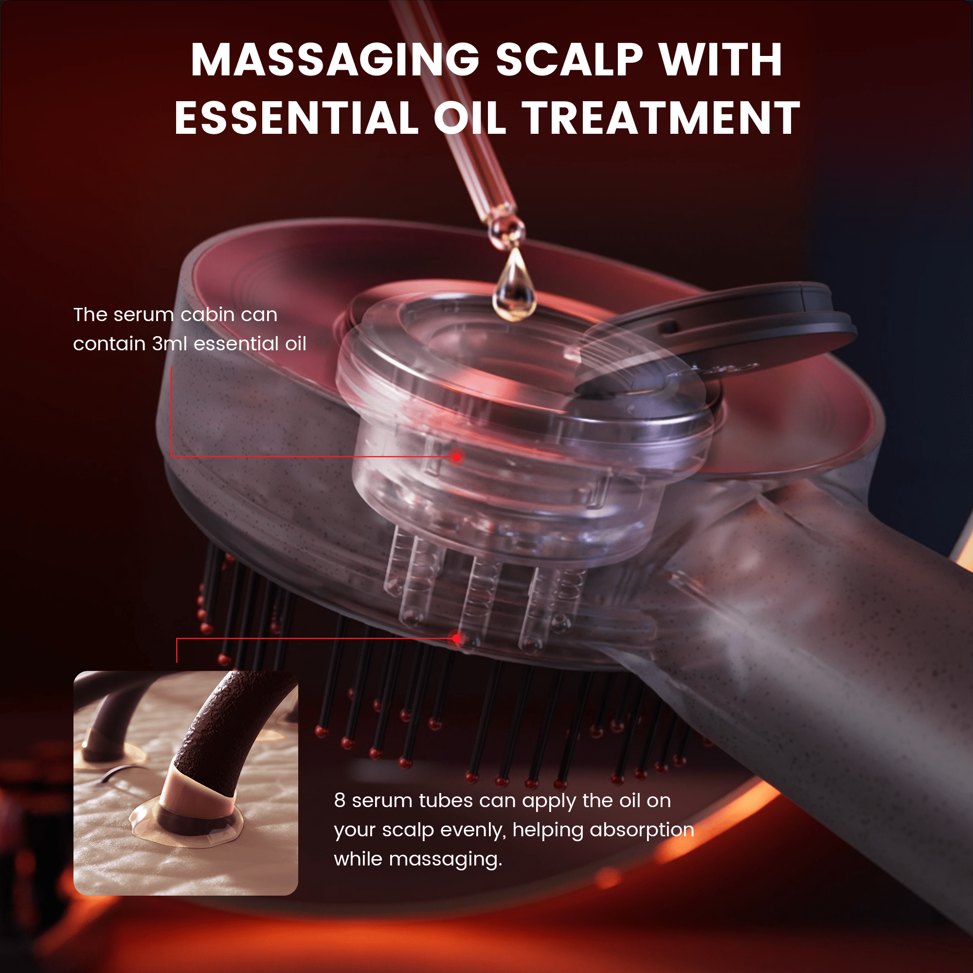 Scalp - Relaxation of the scalp massage brush 4