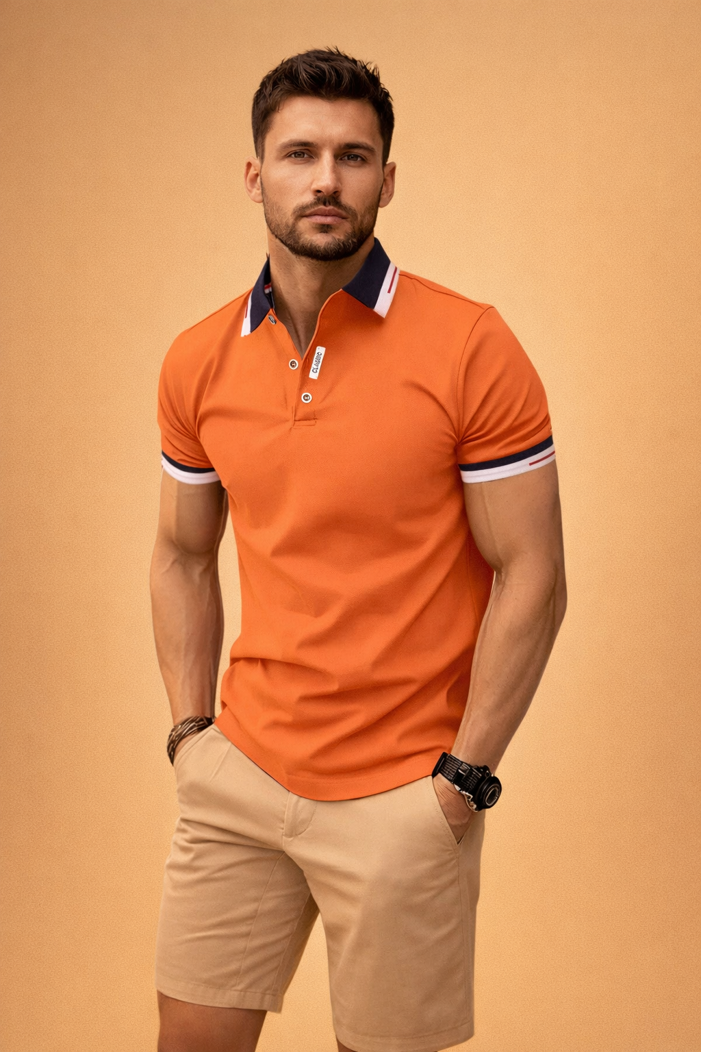 Sebastian | Elegant Short Sleeve Polo Shirt 0