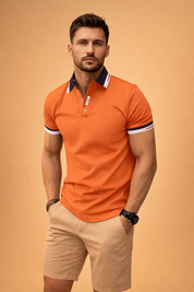 Sebastian | Elegant Short Sleeve Polo Shirt 0