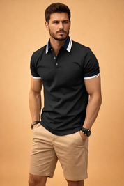 Sebastian | Elegant Short Sleeve Polo Shirt 2