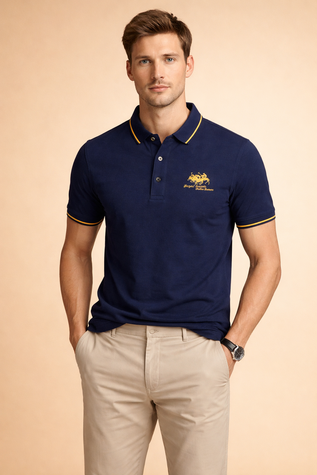 Sebastian | Elegant men's polo shirt with a classic character 3