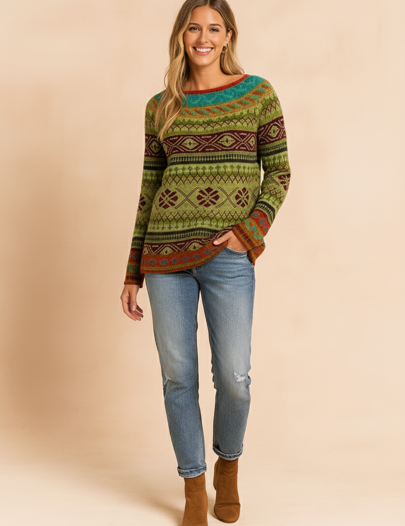 Selena | Sweater with a Bold Print 1