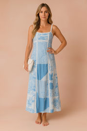 Selene | Chic Long Dress with Bow at the Back 0
