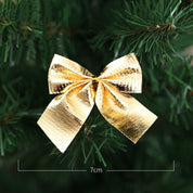 Set of 12 Christmas baubles shaped like a bow 5