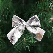 Set of 12 Christmas baubles shaped like a bow 6