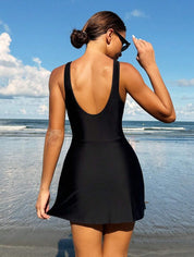 Simple round hall dress for holidays and swimwear 5