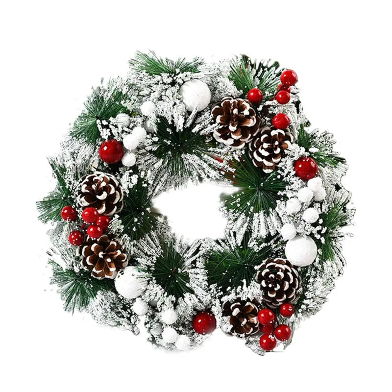 SimulationWonder | Christmas wreath with pendant and realistic design 0