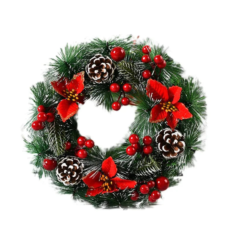 SimulationWonder | Christmas wreath with pendant and realistic design 2