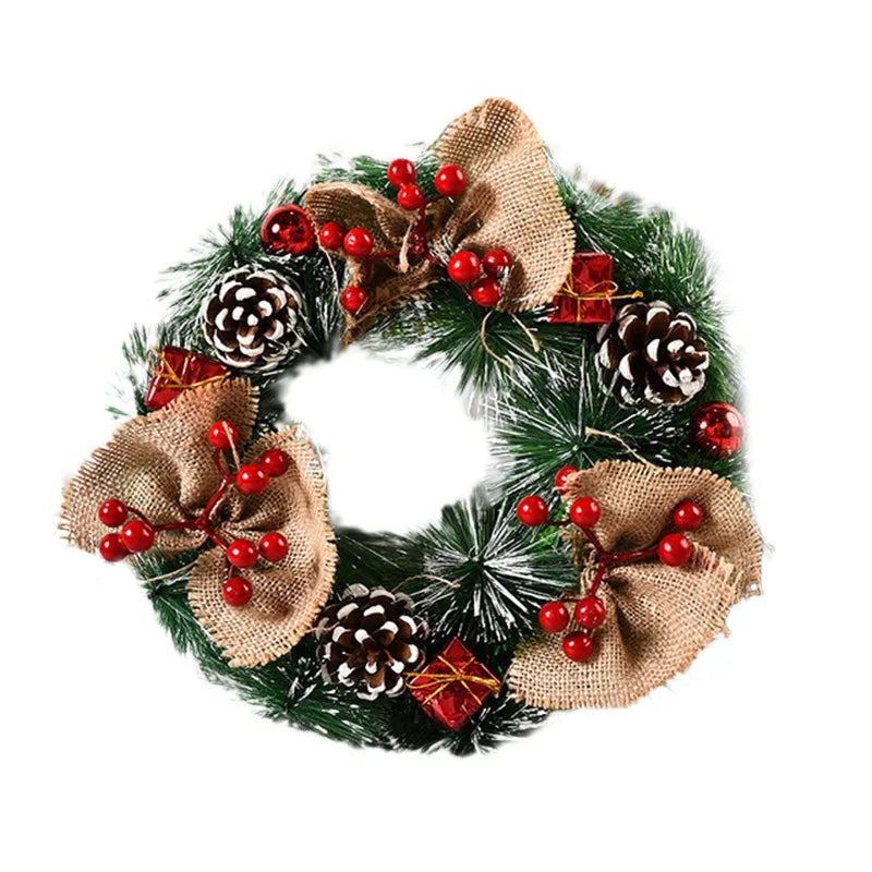 SimulationWonder | Christmas wreath with pendant and realistic design 4