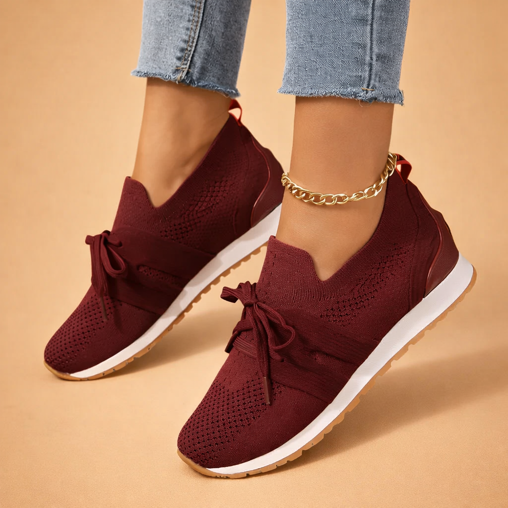 Ivana | Women’s Comfortable Slip-On Sneakers with Breathable Knit Design