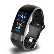 Smart Bracelet Blood Pressure Monitor | ECG, Heart Rate, Oxygen Saturation & Sleep Tracker - FDA Approved 0