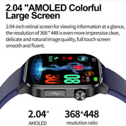 Smartwatch for seniors, blood pressure, blood sugar, and health management 2