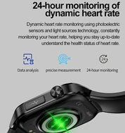 Smartwatch for seniors, blood pressure, blood sugar, and health management 3