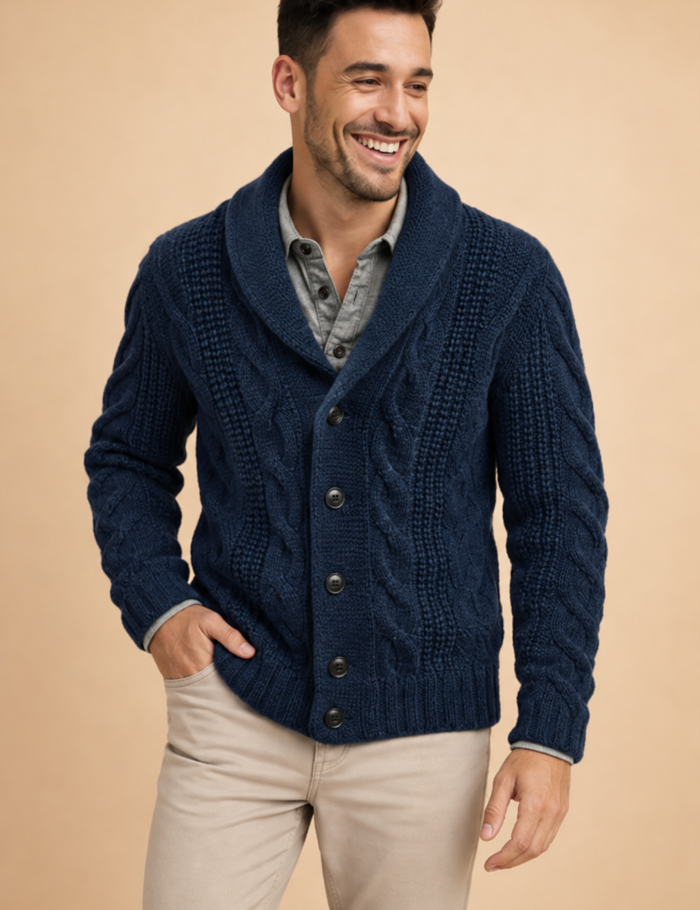 SmilinginaNavyKnitCardigan.png