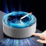 Smoke removal air purifier ashtray with advanced filtration system - stylish indoor odor simulator for clean air 1